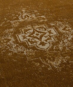 Tappeto vintage - Nomad - Giallo senape - close up, thumbnail