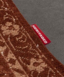 Tappeto vintage - Nomad - Color ruggine - close up, thumbnail