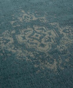 Tappeto vintage - Nomad - Blu Grigio - close up, thumbnail Tappeto vintage - Nomad - Blu Grigio - close up, thumbnail