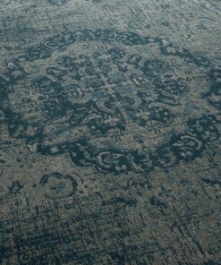 Tappeto vintage - Traditions - Blu Grigio - close up, thumbnail Tappeto vintage - Traditions - Blu Grigio - close up, thumbnail