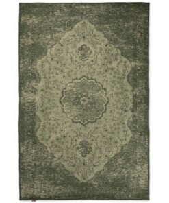 Tappeto vintage - Village - Verde - overzicht boven