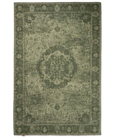 Tappeto vintage - Traditions - Verde - overzicht boven, thumbnail
