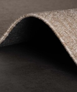 Tappeto quadrato bouclé Lush - Beige - close up, thumbnail