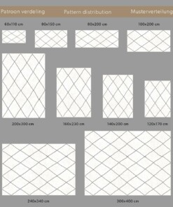 Tappeto a rombi a pelo lungo Artisan - Bianco/Grigio Tappeto a rombi a pelo lungo Artisan - Bianco/Grigio