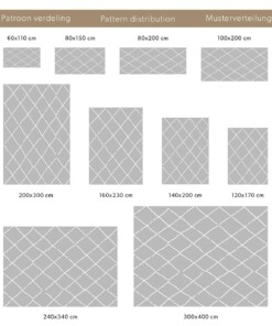 Tappeto a rombi a pelo lungo Artisan - Bianco/Nero Tappeto a rombi a pelo lungo Artisan - Bianco/Nero