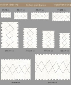 Passatoia berbero a pelo lungo Artisan - Bianco/Grigio