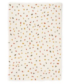 Passatoia a pelo lungo a pois Artisan - Bianco/Multicolore - overzicht, thumbnail