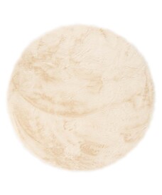 Tappeto rotondo soffice a pelo lungo - Comfy Plus - Crema - overzicht, thumbnail