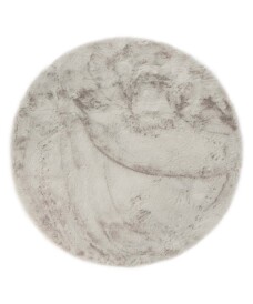 Tappeto rotondo soffice a pelo lungo - Comfy Plus - Grigio chiaro - overzicht, thumbnail