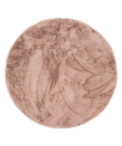 Tappeto rotondo soffice a pelo lungo - Comfy Plus - Rosa - overzicht