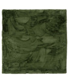 Tappeto soffice quadrato a pelo lungo - Comfy Plus - Verde oliva - overzicht, thumbnail