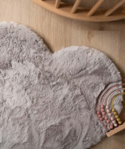 Tappeto a cuore soffice - soffice Grigio chiaro - overzicht sfeer