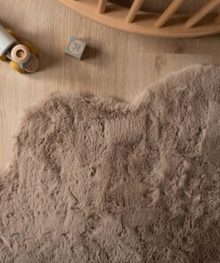 Tappeto soffice a forma di nuvola - soffice Tortora