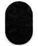 Tappeto soffice ovale - Comfy Plus - Nero - overzicht boven, thumbnail