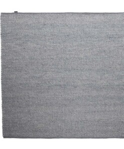Tappeto quadrato in lana Lett - Steel Blu - overzicht
