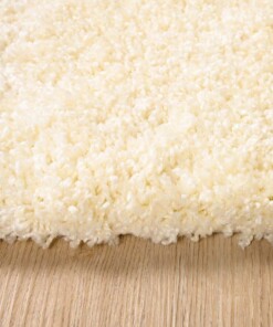 Tappeto quadrato a pelo lungo - Shaggy Grand Crema - close up zijkant, thumbnail
