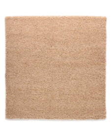 Tappeto quadrato a pelo lungo - Shaggy Grand Beige - overzicht boven, thumbnail