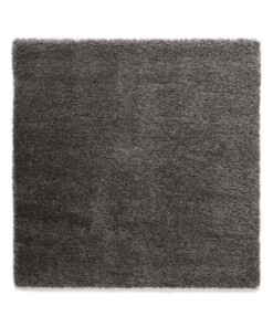 Tappeto quadrato a pelo lungo - Shaggy Grand Grigio scuro - overzicht boven