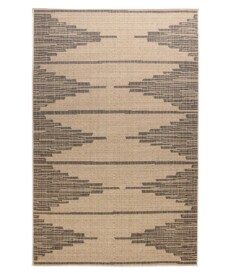 Tappeto da esterno Sunny Grotto - Beige/Nero - overzicht boven, thumbnail