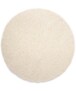 Tappeto rotondo a pelo lungo Shaggy Trend - Avorio - overzicht, thumbnail