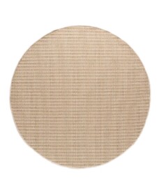 Tappeto da esterno rotondo Sunny - Beige - overzicht boven, thumbnail