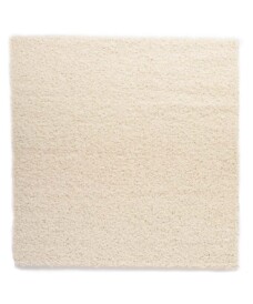 Tappeto quadrato a pelo lungo Shaggy Trend - Avorio - overzicht, thumbnail