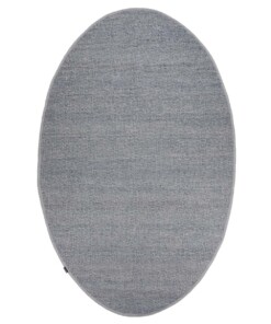 Tappeti ovali in lana Lett - Blu acciaio - overzicht