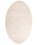 Tappeti ovali in lana Lett - Bianco - overzicht, thumbnail
