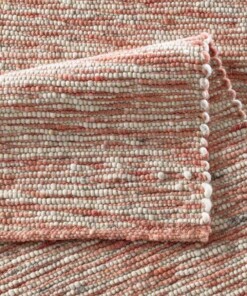 Tappeto in lana - Kaia Rosso/Crema