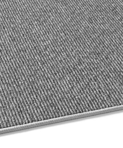 Tappeto pelo corto - Fleur grigio - close up zijkant, thumbnail