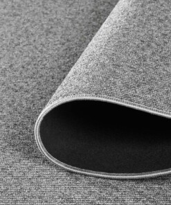 Tappeto rotondo pelo corto - Fleur grigio - close up vouw, thumbnail Tappeto rotondo pelo corto - Fleur grigio - close up vouw, thumbnail