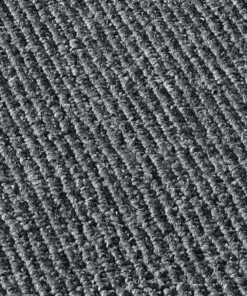 Tappeto rotondo pelo corto - Fleur antracite