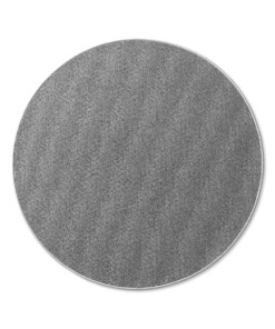 Tappeto rotondo pelo corto - Fleur grigio - overzicht boven