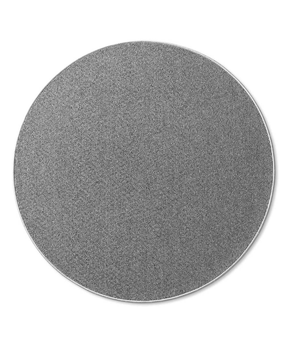 Tappeto rotondo pelo corto - Fleur grigio - overzicht boven Tappeto rotondo pelo corto - Fleur grigio - overzicht boven