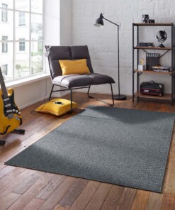 Tappeto pelo corto - Fleur antracite - sfeer