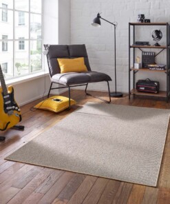 Tappeto pelo corto - Fleur beige - sfeer