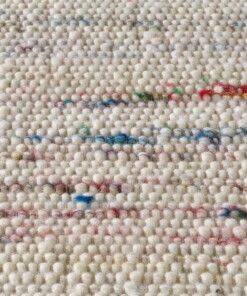 Tappeto in lana - Bokn Bianco/Multicolore