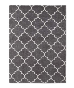 Tappeto lavabile - Trellis Grigio scuro/Bianco