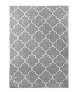 Tappeto lavabile - Trellis Grigio chiaro/Bianco - overzicht boven, thumbnail Tappeto lavabile - Trellis Grigio chiaro/Bianco - overzicht boven, thumbnail