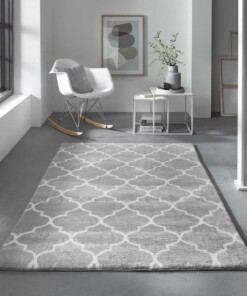Tappeto lavabile - Trellis Grigio chiaro/Bianco - sfeer, thumbnail