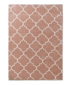 Tappeto lavabile - Trellis Rosa/Bianco