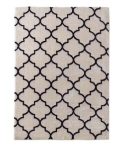 Tappeto lavabile - Trellis Bianco/Nero
