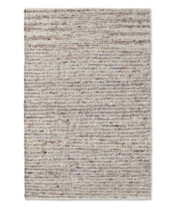 Tappeto in lana - Thora Marrone/Grigio - overzicht boven