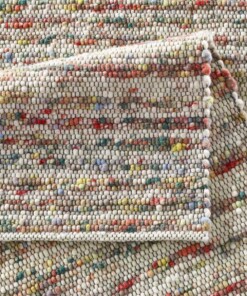 Tappeto in lana - Thora Multicolore - close up vouw, thumbnail