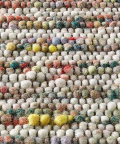 Tappeto in lana - Thora Multicolore - close up materiaal, thumbnail