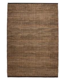 Tappeto in juta - Torget Naturale/Nero - overzicht, thumbnail