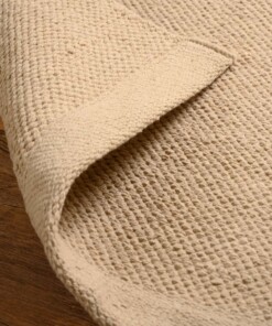 Tappeto in cotone - Svelvik Beige - close up, thumbnail Tappeto in cotone - Svelvik Beige - close up, thumbnail