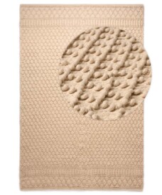 Tappeto geometrico in cotone - Nordland Bianco - overzicht, thumbnail