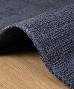 Tappeto in viscosa - Gem Blu - close up, thumbnail