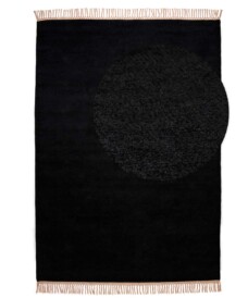 Tappeto in viscosa - Gem Nero - overzicht, thumbnail